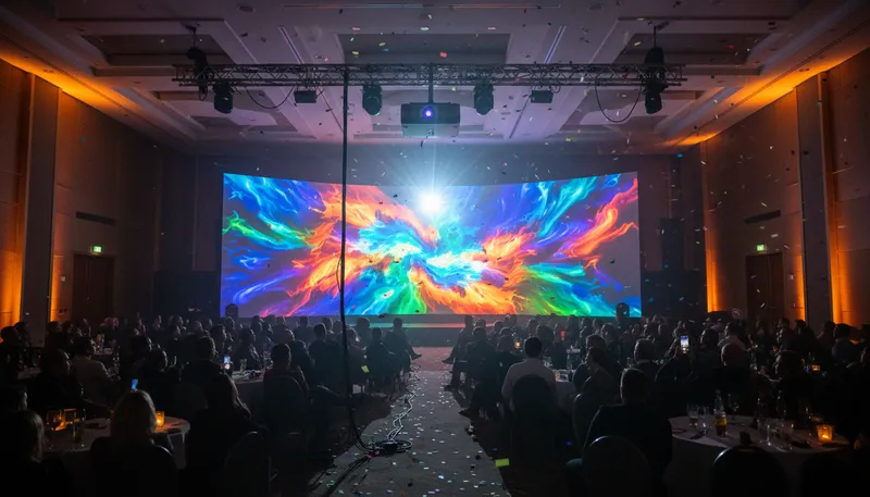 Illustration of dlp: digital light processing technology for displays