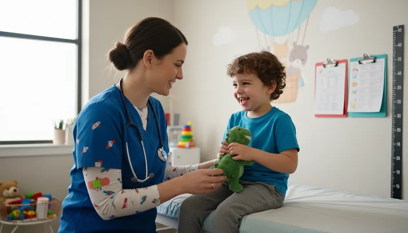 Illustration of pediatric: Related to the medical care of children.