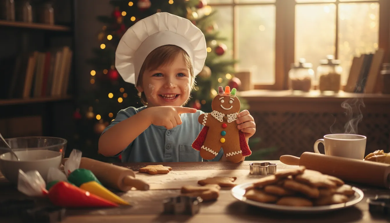 lord of gingerbread 的插图：a playful title for a gingerbread figure