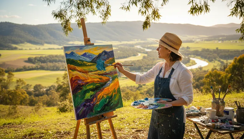 Illustration of artistically: In a creative or aesthetic manner.