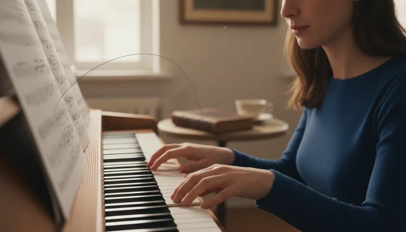 Illustration of slur: a smooth musical transition between notes