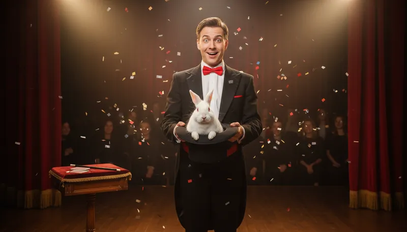 Illustration of white rabbit: A reference to something elusive or surprising.