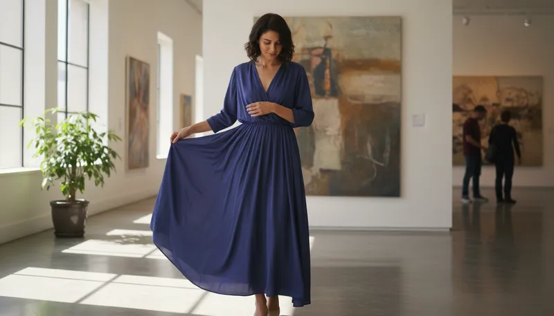 Illustration of rayon: A soft, synthetic fabric made from wood pulp.