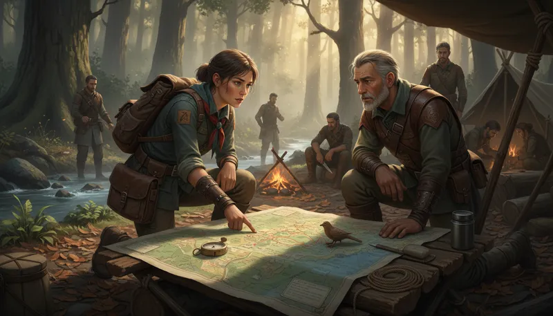 Illustration of scout: a person who gathers information