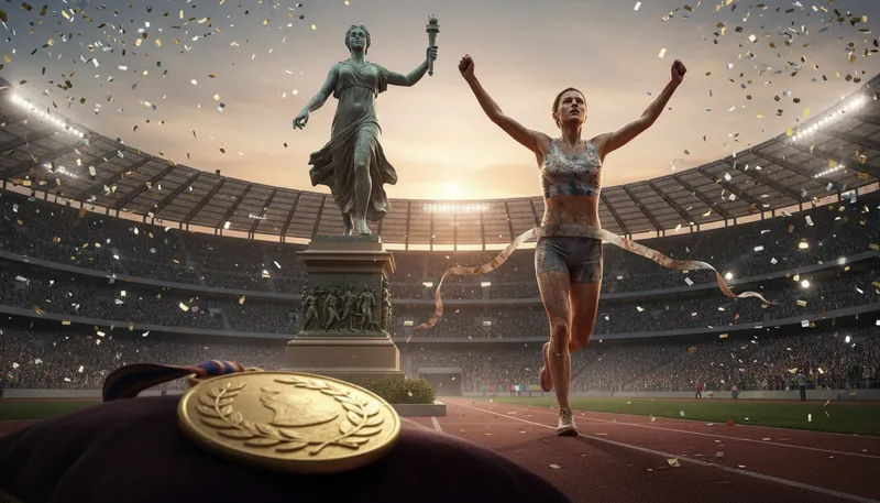 Illustration of legend: famous person known for achievements