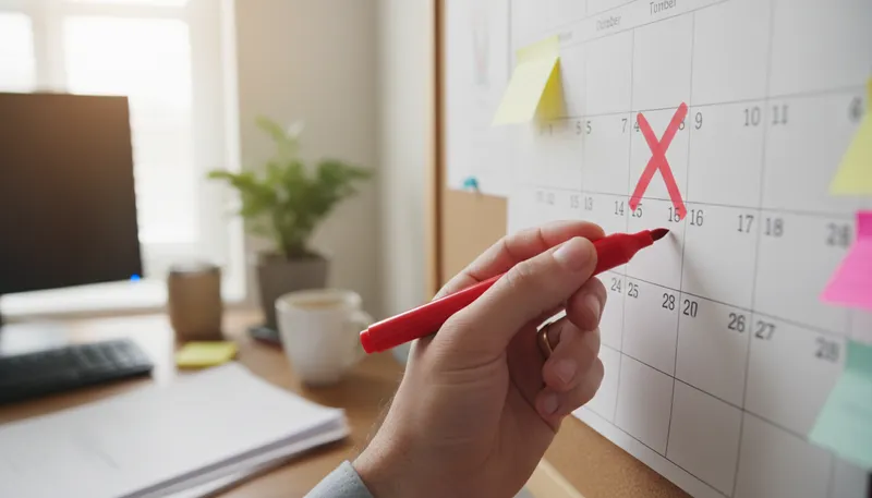 Illustration of date: A day of the month or year.