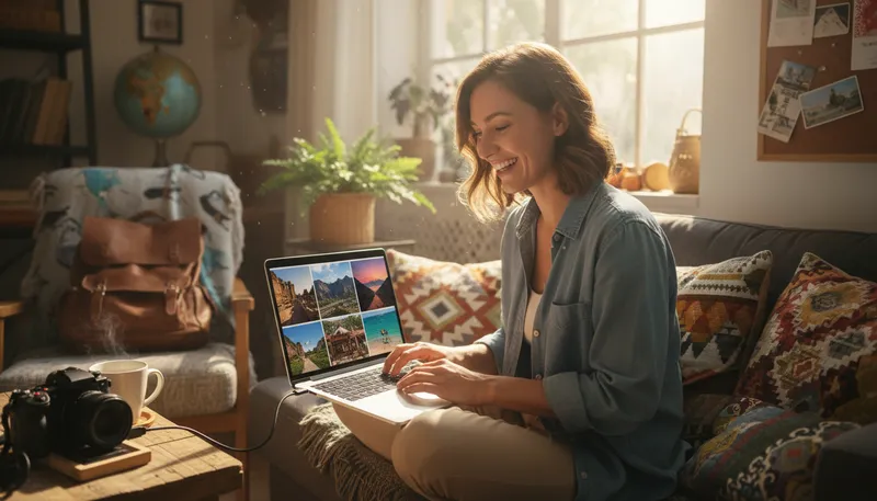 Illustration of flickr: An online platform for sharing photos.