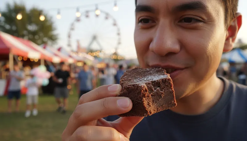 Illustration of fudge: A soft, rich candy made from sugar.