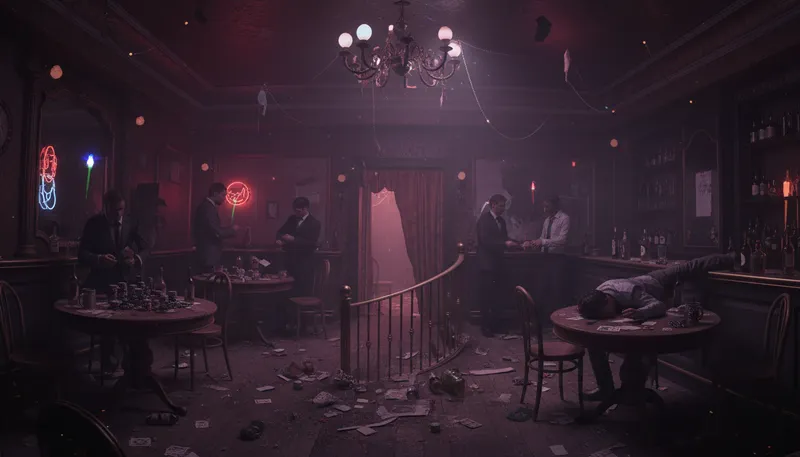Illustration of sink of iniquity: a place full of sin or corruption.