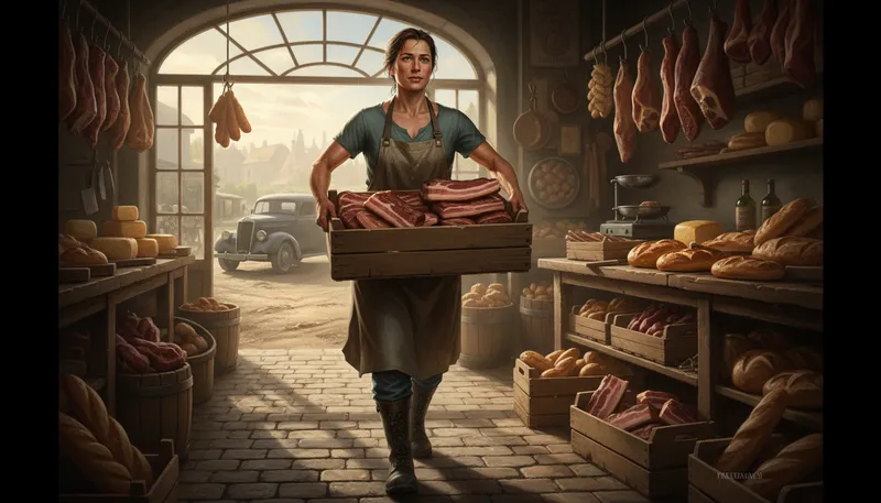 Illustration of bring home the bacon: Earn a living or provide for family.