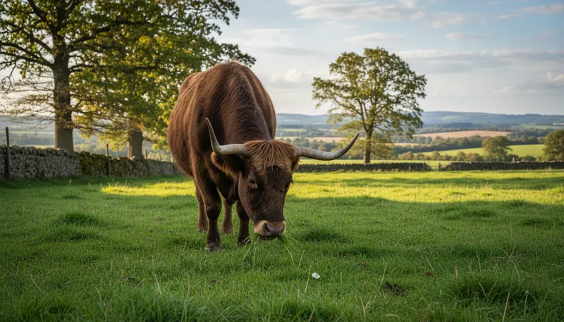 Illustration of galloway: A breed of cattle known for its hardiness.