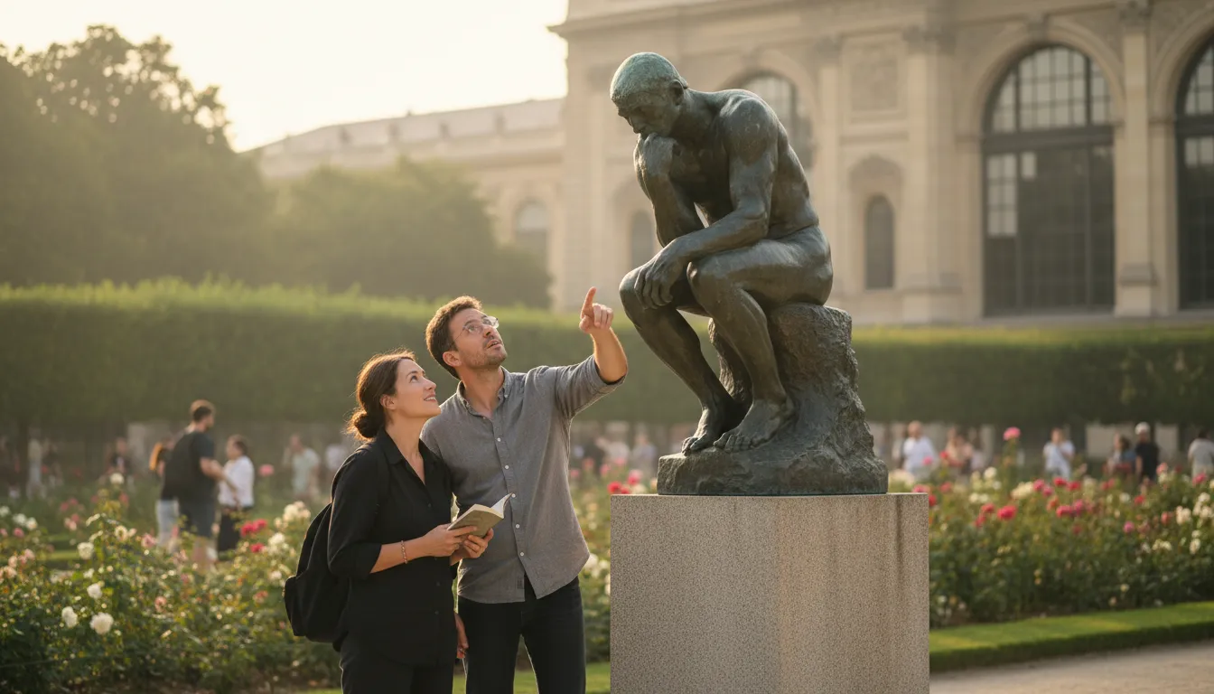 Illustration von Rodin: A famous French sculptor known for his works.