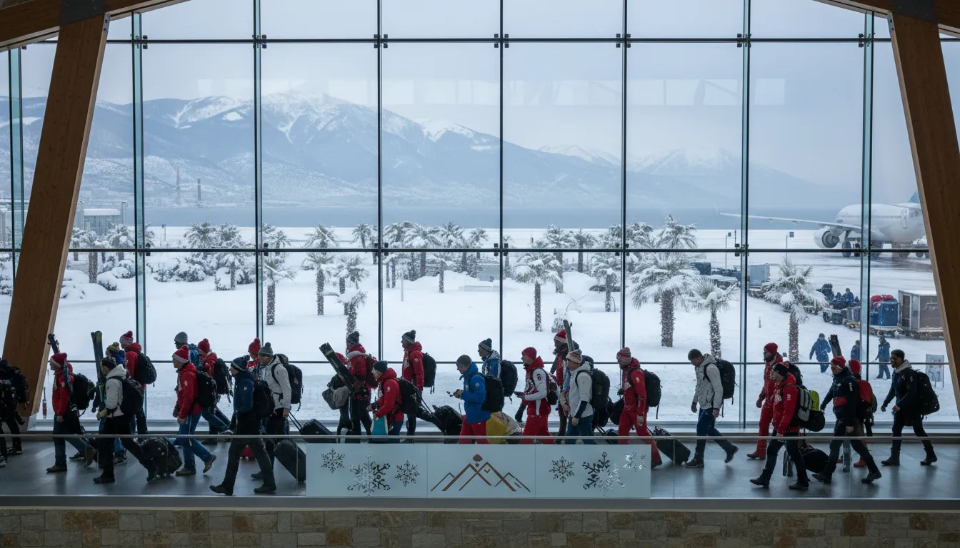 Sochi 的插图：A Russian resort city on the Black Sea.