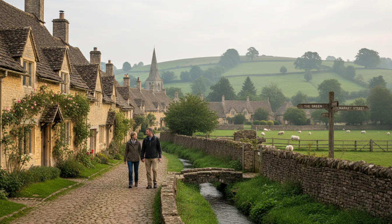 Illustration von Gloucestershire: A county in southwest England.