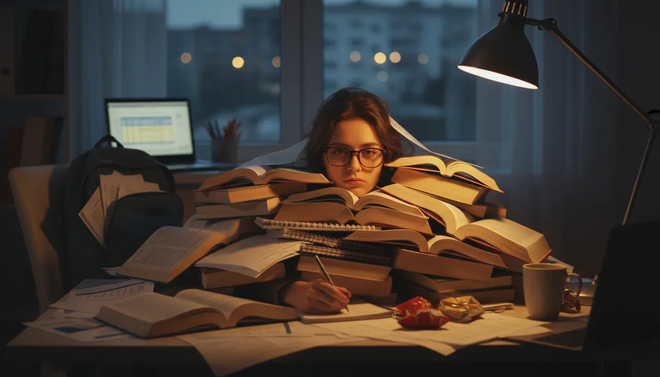 Illustration of up to one's neck: Very busy with or deeply involved in something.