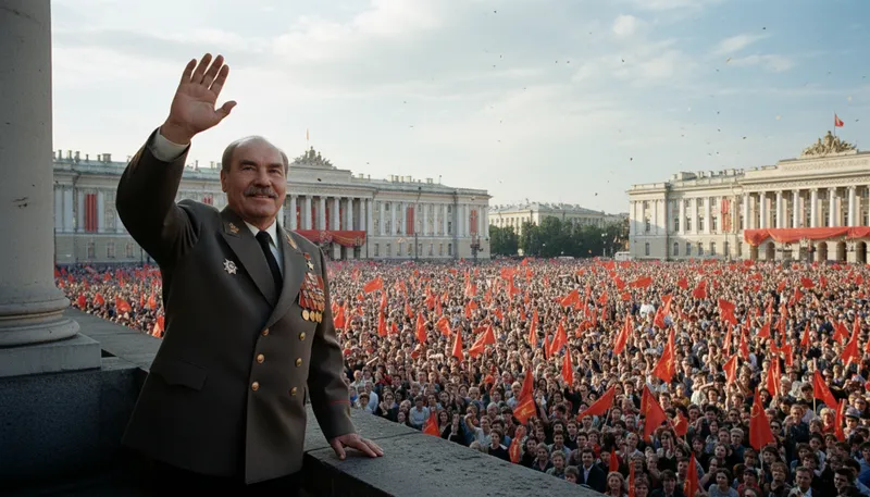 Illustration of brezhnev: A leader of the Soviet Union during the Cold War.