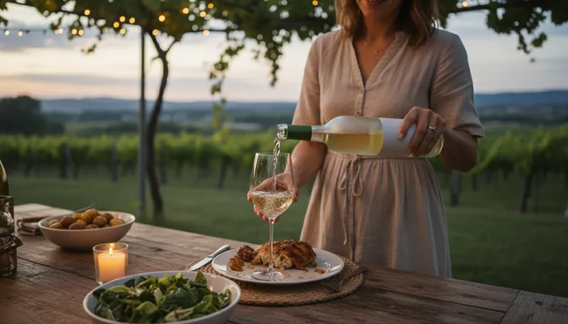 Illustration of riesling: A type of sweet white wine.