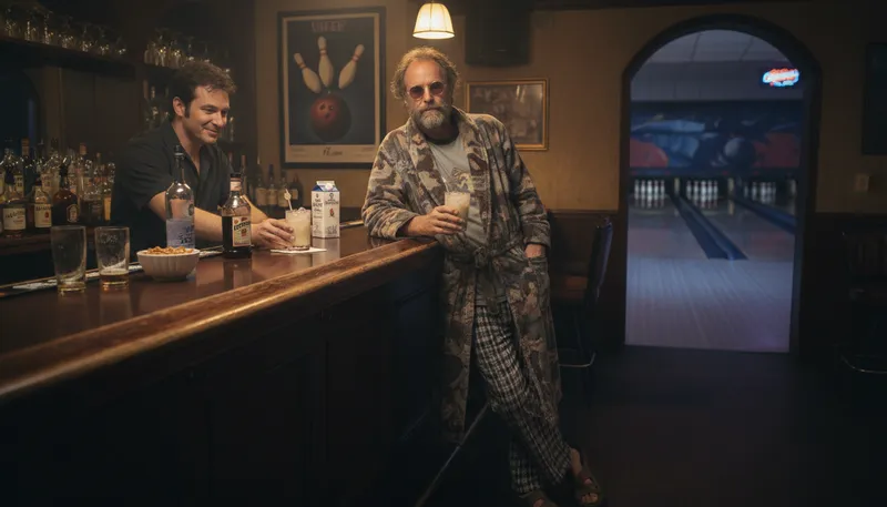 Illustration of lebowski: A character from the film 'The Big Lebowski.'