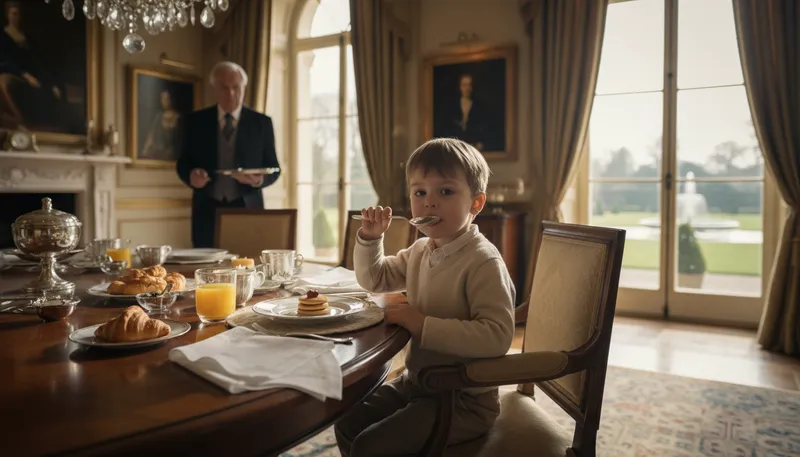 Illustration of silver spoon: Born into wealth and privilege.