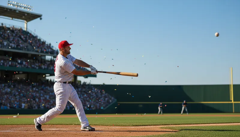 Illustration of hitter: A player who strikes a ball.