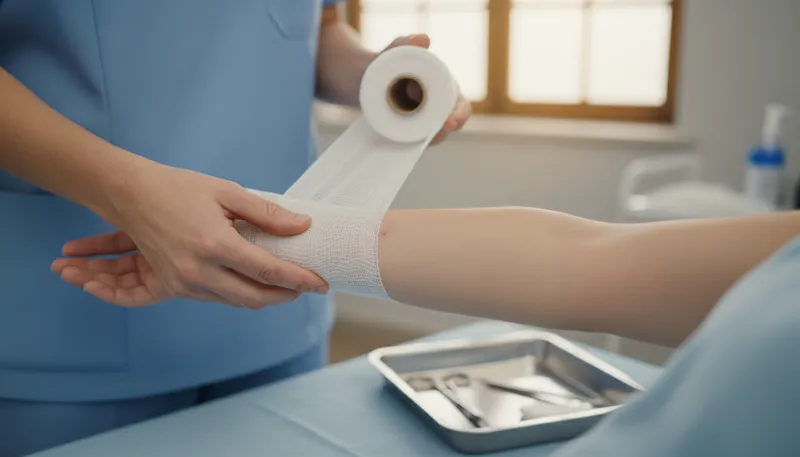 Illustration of gauze: A thin, transparent fabric.