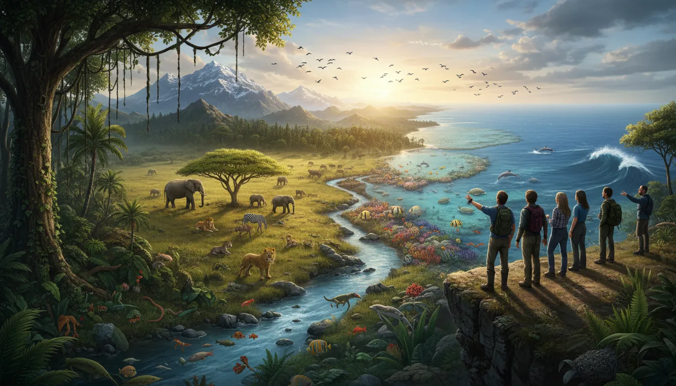 biosphere का चित्र: The global sum of all ecosystems.