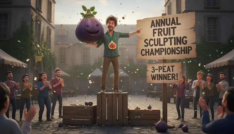 Illustration of go fig: A phrase expressing disbelief or surprise.