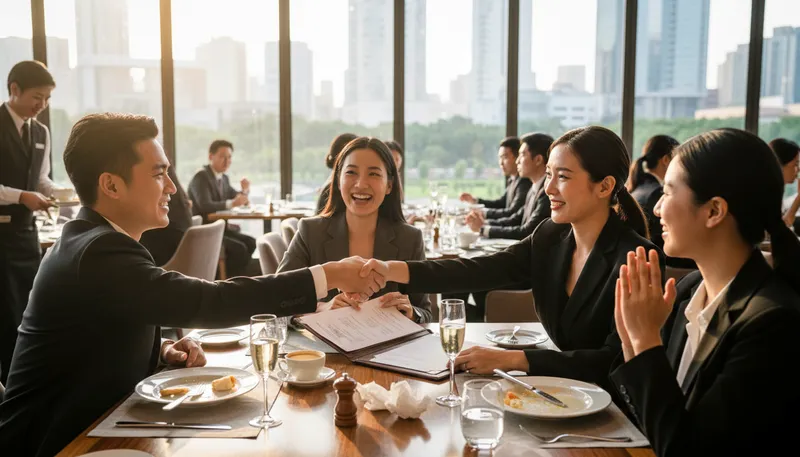 Illustration of businesswoman: A woman engaged in business activities.