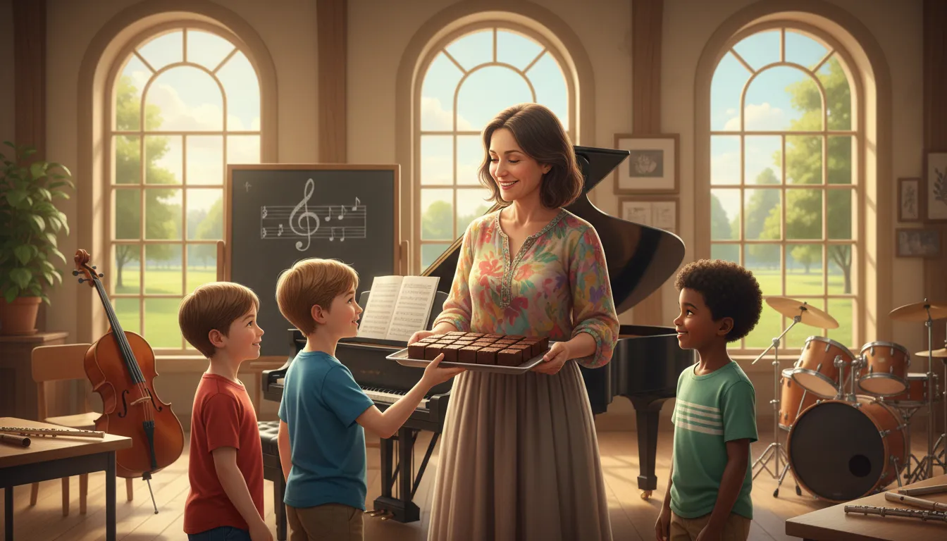 good boys deserve fudge always-এর ইলাস্ট্রেশন: a phrase used to remember musical notes