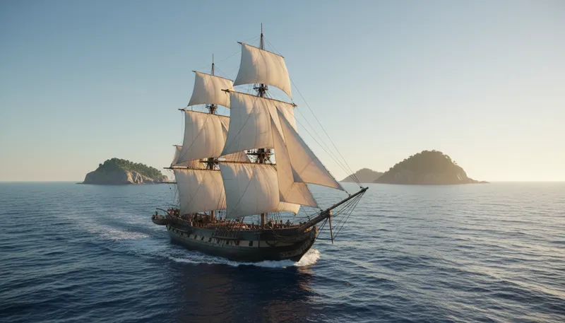 Illustration of hms: Her Majesty's Ship; a naval vessel.
