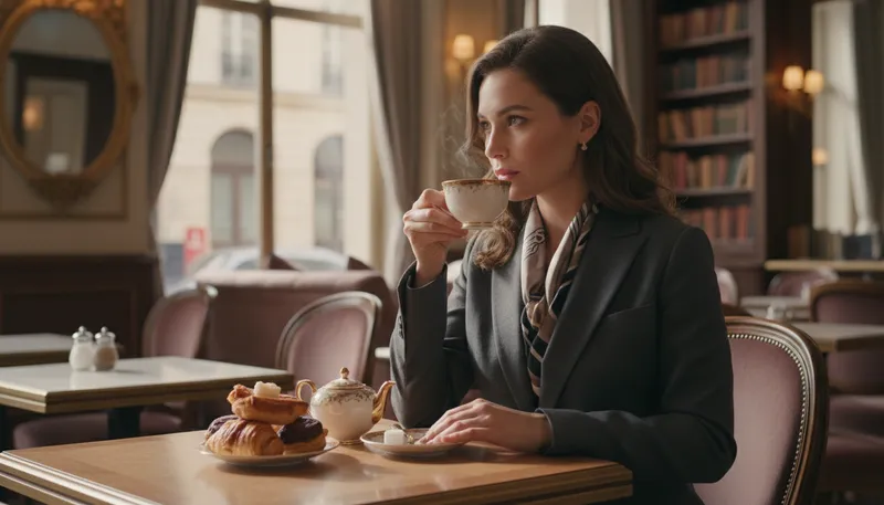 Illustration of sophisticate: A person with refined tastes and manners.