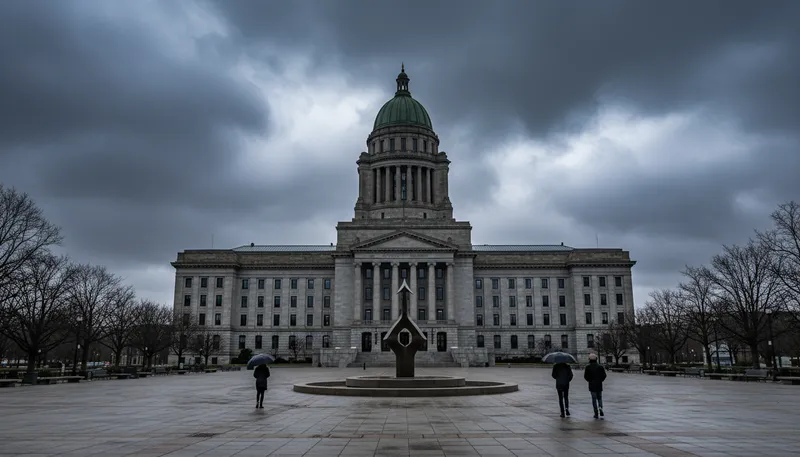 Illustration of governmental: Related to the organization and management of a state.