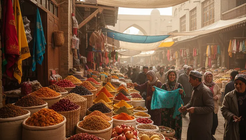 Illustration of xinjiang: A region in northwest China with diverse cultures.