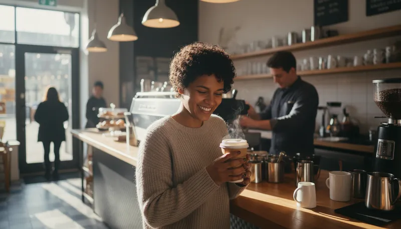 Illustration of customer: A person who buys goods or services.