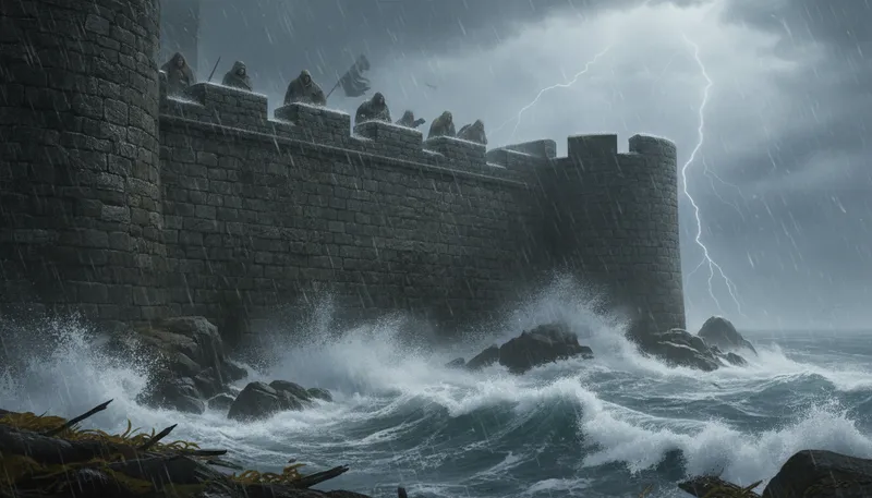Illustration of bulwark: A strong defense or protection.