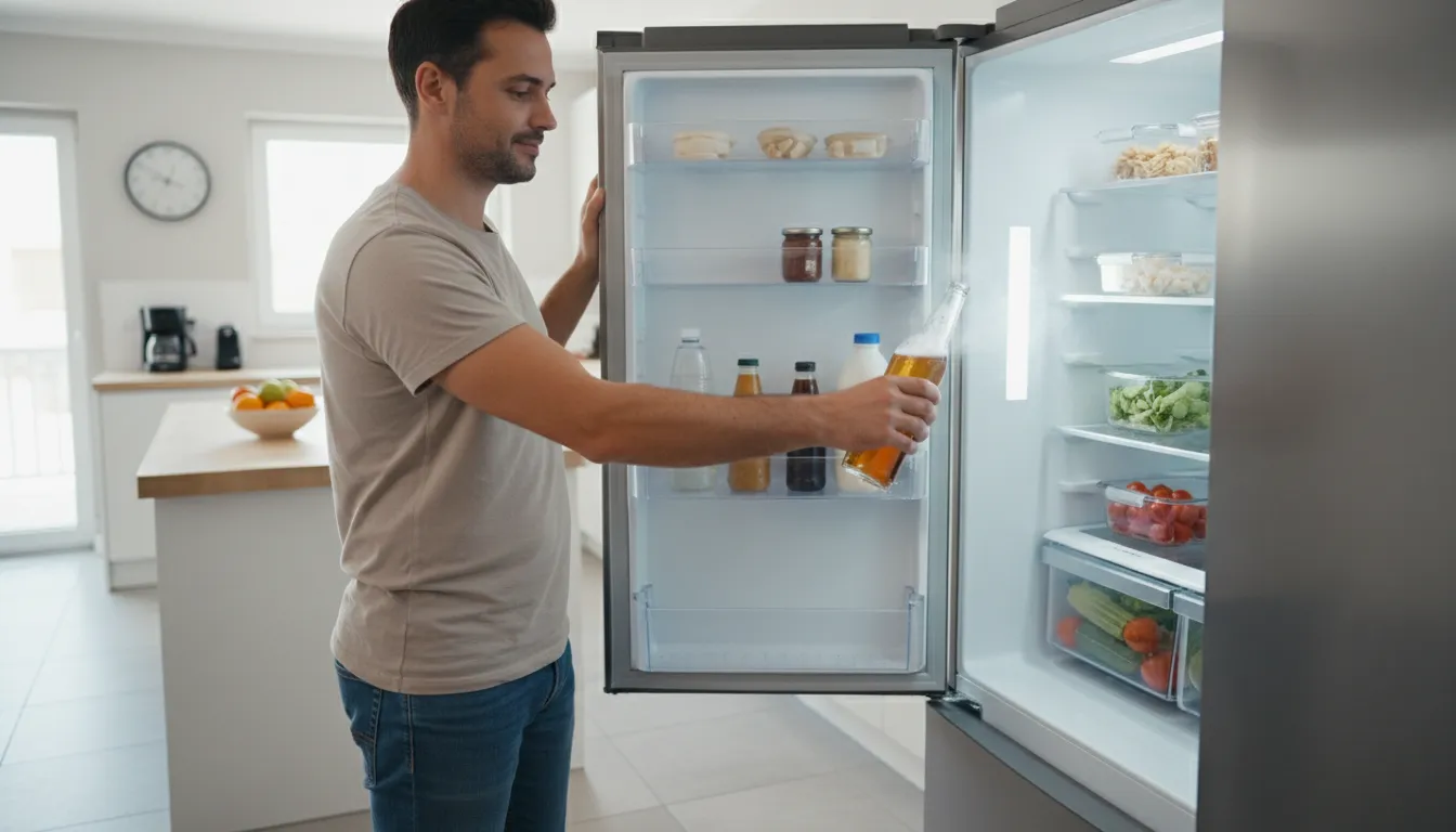 Ilustración de fridge: an appliance for keeping food cold