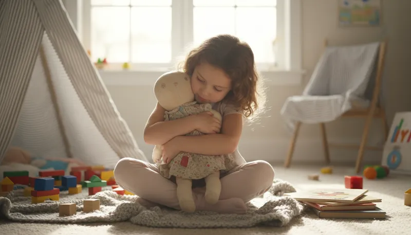 Illustration of doll: a toy figure representing a person