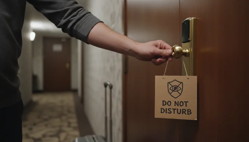 Illustration of dnd: a notice to not disturb someone