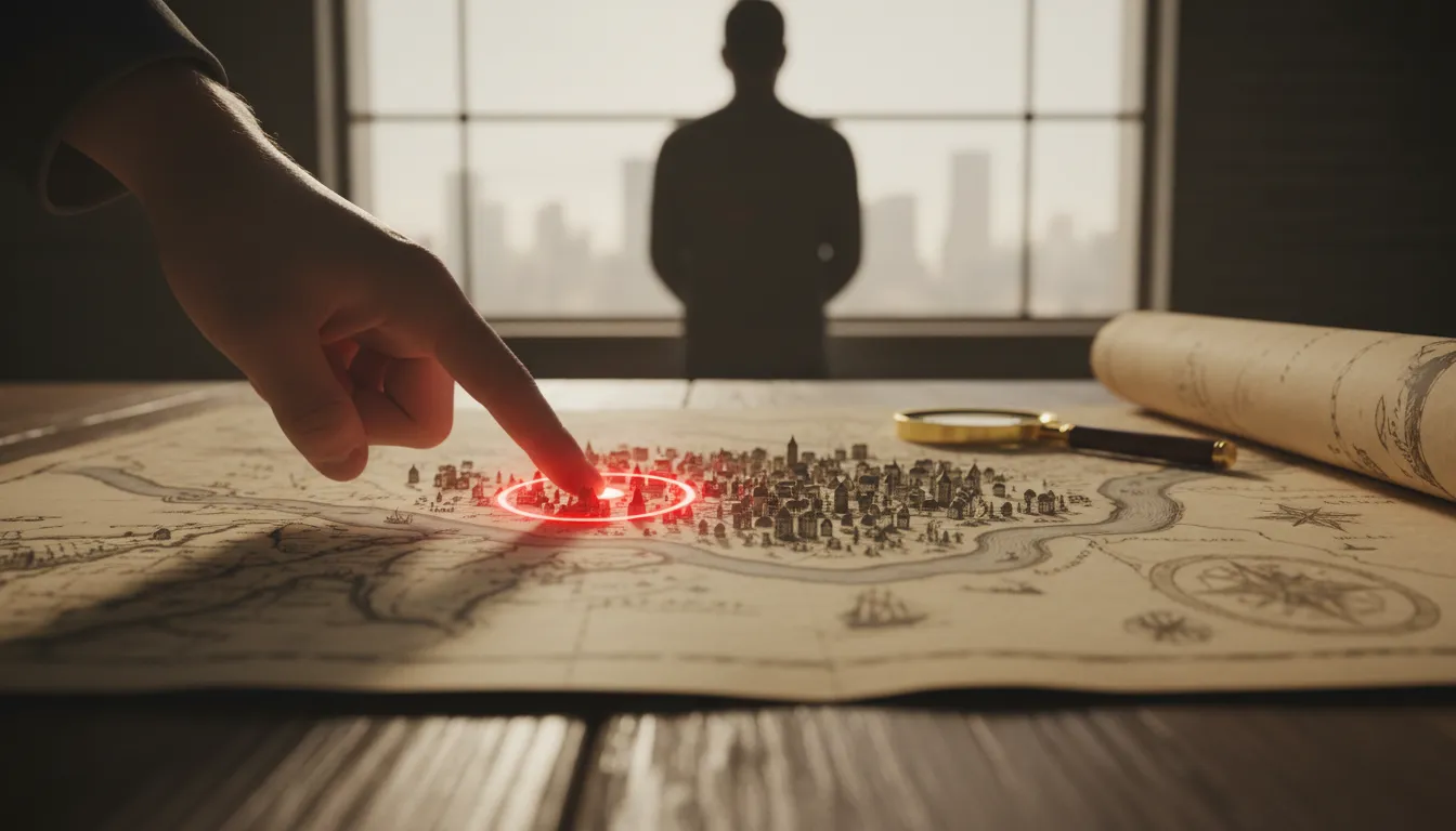 Illustrazione di point: A precise location or position in space.