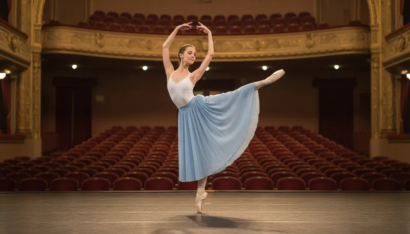 Illustration of pointe: the tip of a ballet dancer's shoe