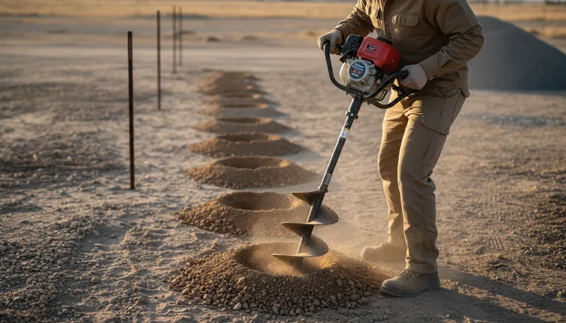 Illustration of auger: A tool used for drilling holes in wood.