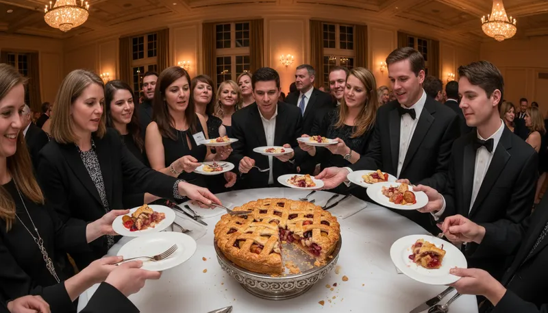 Illustration of piece of the pie: A share of something, usually money or resources.