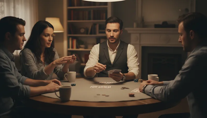 Illustration of banker: a player in some card games