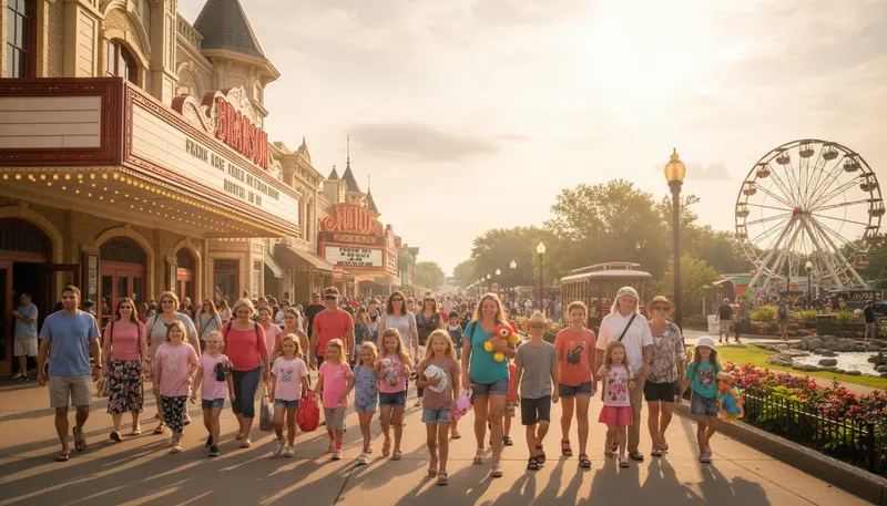 Illustration of branson: A city known for entertainment and tourism.