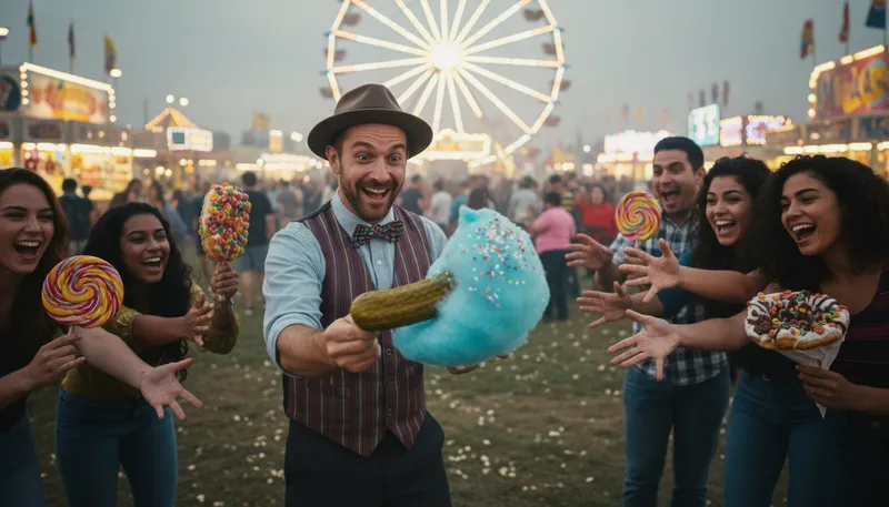 Illustration of whatever tickles your pickle: whatever brings you joy or amusement