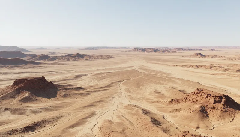 Illustration of arid: Very dry, lacking sufficient moisture.
