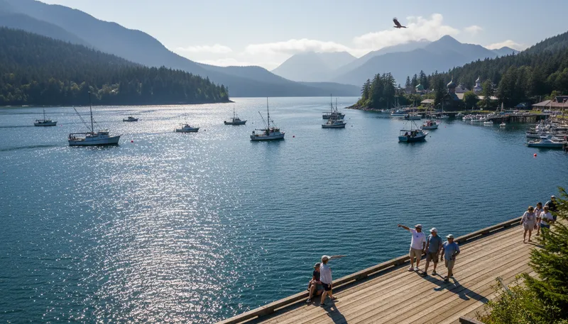 Illustration of sitka: A city in Alaska known for its scenery.