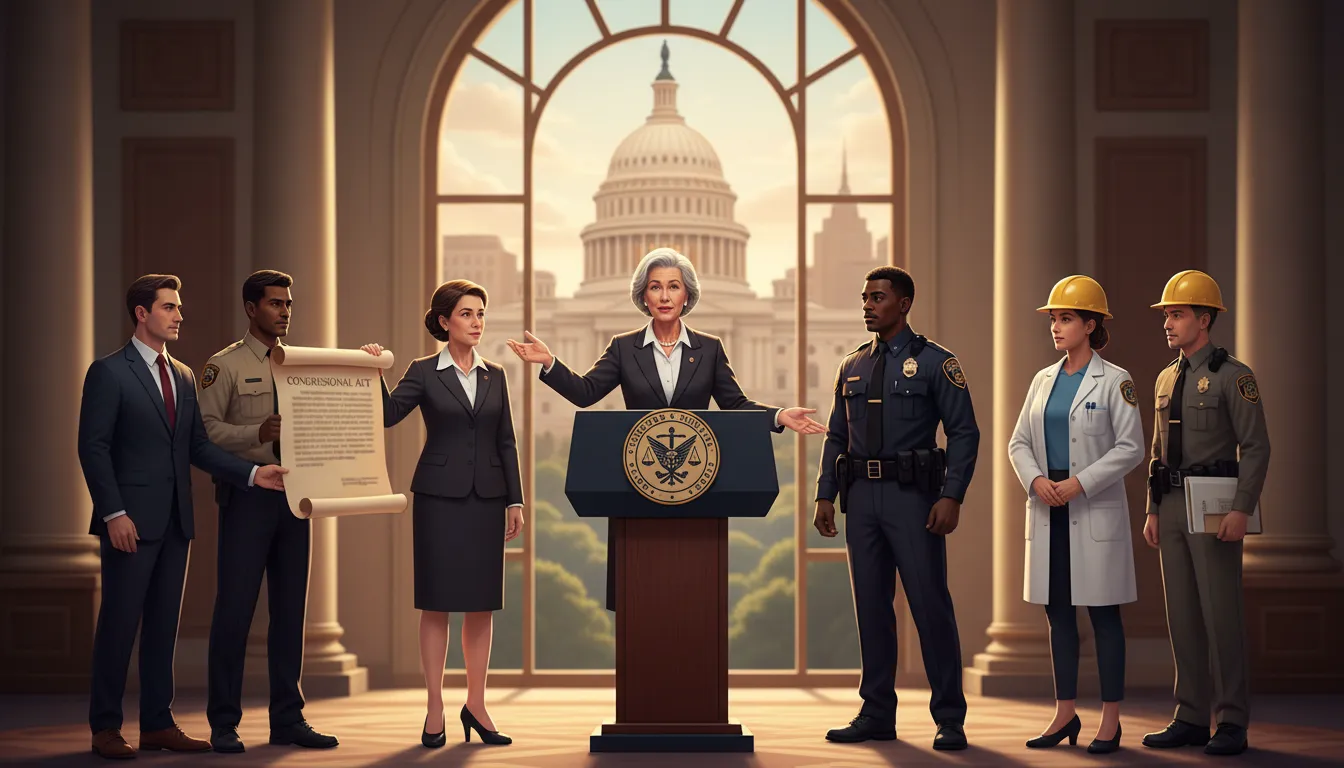 executiveのイラスト：Relating to the government branch that enforces laws.