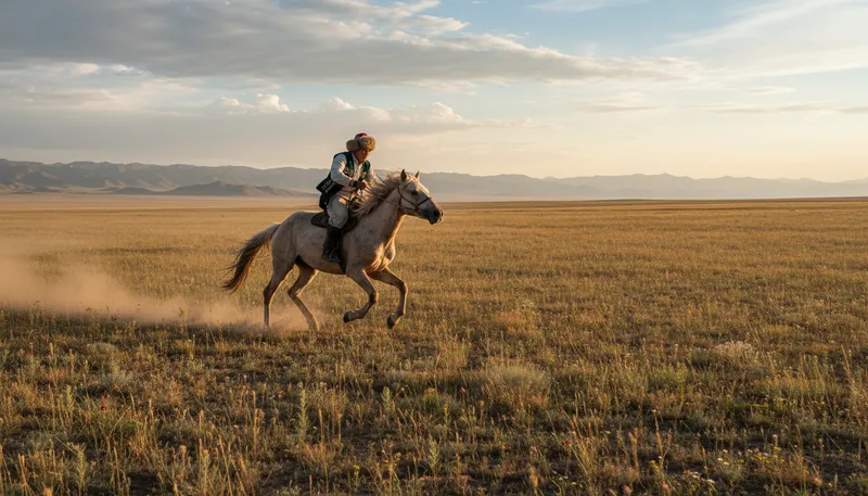 Illustration of kazakh: Relating to Kazakhstan or its people.