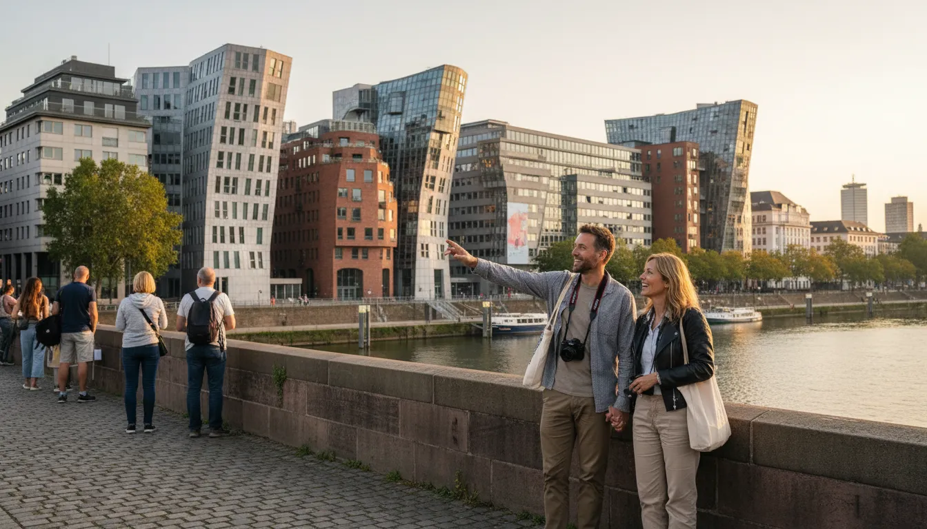 Hình minh họa cho Düsseldorf: A city in Germany known for art.